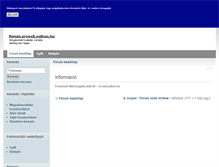 Tablet Screenshot of forum.orvosilexikon.hu